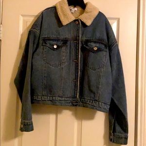 Denim wool lined jacket